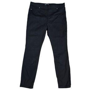 NWT Simply Vera Vera Wang Black Leggings XL Cotton Blend Stretch Pants Pull-on